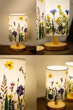 DIY table lamp for bedroom with dried flowers (handmade gift for parents) Diy Table Lamp, Creative Lamps, Flower Lamp, Gift For Parents, Flowers Handmade, Table Lamps For Bedroom, Lamp For Bedroom, Flower Embroidery Designs, Artificial Flower Arrangements