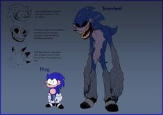 the concept art for sonic the hedgehog from sonic the hedgehog is shown here