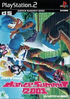 an advertisement for the game dance jamm's 2007, featuring various animated characters