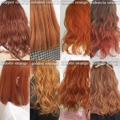 Lowlights Highlights, Cheveux Oranges, Korean Hair Color, Japanese Hair, Hair Color Streaks, Ginger Hair Color, Hair Streaks, Hair Arrange, Pretty Hair Color