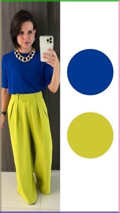 February 2024 Fashion Trends, Vibrant Color Outfit, Color Combinations For Clothes Women, Mode Ab 50, Outfit Denim, Verde Lima, Color Blocking Outfits