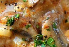 a close up view of some food in a bowl