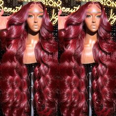 99J Burgundy Lace Front Wig Human Hair 13X4 Body Wave HD Lace Frontal Wig Burgundy Transparent Wig Burgundy Lace Front Wig, Hd Lace Frontal, Burgundy Lace, Frontal Wig, Hd Lace, Lace Frontal Wig, Frontal Wigs, Body Wave, Lace Frontal