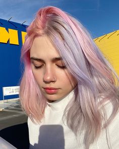 Dyed Hair Pastel, Hair Color Streaks, Lavender Hair, Short Hair Color, Pastel Hair