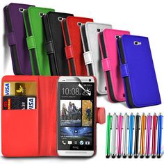 several different colored cases are next to each other