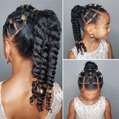 Natural Hairstyles For Kids, Girls Natural Hairstyles, Protective Style, Natural Hair Updo