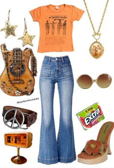 70s Inspired Outfits, Outfits 70s, Interesting Outfits, Outfits Retro, Downtown Outfits, Seventies Fashion, Hippie Style Clothing, Disco Outfit, Hippie Outfits