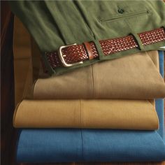 Steep Twill Cotton Trousers Classic Brown Cotton Chinos, Brown Cotton Chinos With Belt Loops, Brown Cotton Chinos, Classic Khaki Chinos For Fall, Tailored Cotton Work Pants With Belt Loops, Classic Khaki Cotton Chinos, Khaki Cotton Chinos With Belt Loops, Cotton Khaki Chinos With Belt Loops, Tailored Cotton Pants For Fall