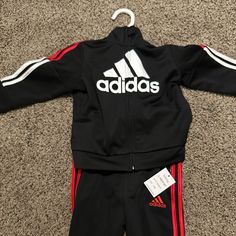 Adidas 2 Piece Set 12 Months Brand New With Tags. Make An Offer Casual Black Playwear Sets, Adidas Black Long Sleeve Set, Black Cotton Playtime Sets, Adidas Black Fitted Sets, Adidas Black Sports Sets, Fitted Black Adidas Sets, Adidas Tracksuit Outfit, Adidas Set, Adidas Baby