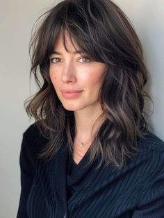 Long Bob, Haircut Ideas, Thick Hair, Long Hair, Bangs, Hair