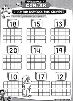 a printable worksheet for the spanish number line with numbers to 10 and ten