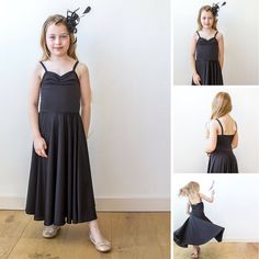 Black Ballerina Dress, Girls Fancy Dress, Girls Black Dress, Black Ballerina