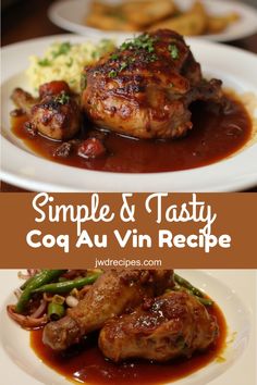 simple and tasty coq au vin recipe