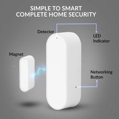 the smart home security device is shown with instructions on how it works and what to do