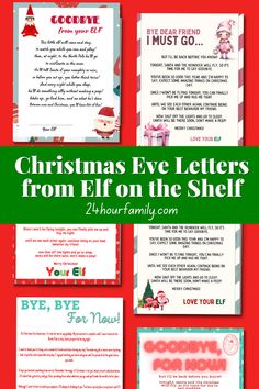 Elf on the shelf departure letters, elf on the shelf free printables, goodbye from elf on the shelf free printables, elf on the shelf last night letter. last day letter from elf on the shelf Elf On Shelf Last Night Ideas, Elf Last Night Ideas Christmas Eve, Elf On The Shelf Letters, Elf Goodbye Letter