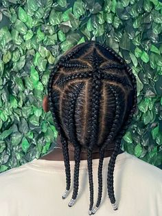 conrow braids Men Braids Hairstyles Long Hair, Star Cornrows Men, Men Cornrows Design Simple, Guy Cornrows Braids, Boy Briads Hairstyle, Stud Braids Hairstyles, Easy Men Braids Hairstyles, Men’s Cornrow, Cross Braids Hairstyles Men