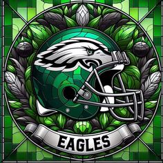 the philadelphia eagles stained glass emblem