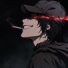 Unique Anime Pfp, Scary Anime Guy, Ghoul Oc Male, Black Hair Anime Characters, Bad Boy Manga, Crazy Anime Characters, Anime Boys Pfp Dark Icon, Sigma Gif, Dark Gif Pfp For Discord