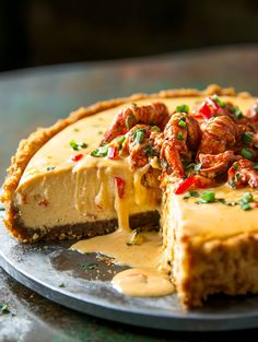 Louisiana Crawfish & Creole Cream Cheese Appetizer   𝗜𝗻𝗴𝗿𝗲𝗱𝗶𝗲𝗻𝘁𝘀 ✨     - 1 ½ cups crushed Ritz crackers    - ¼ cup melted unsalted butter    - 1 pound cream cheese, softened    - ½ cup Creole cream cheese or sour cream    - ½ cup heavy cream    - 3 large eggs    - 1 pound crawfish tails, cooked and chopped    - ¼ cup finely chopped green onions    - ¼ cup finely chopped bell pepper     - 2 teaspoons Creole seasoning    - Salt and pepper, to taste    - Fresh parsley, chopped Creole Cream Cheese, Cream Cheese Appetizer, Louisiana Crawfish, Cheese Appetizer, Seasoning Salt, Creole Seasoning, Ritz Crackers, Bell Pepper, 1 Pound