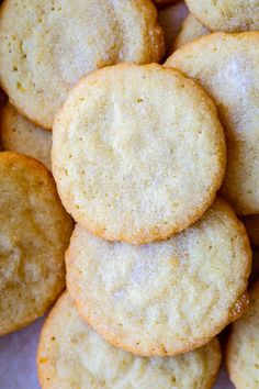 a pile of cookies sitting on top of each other