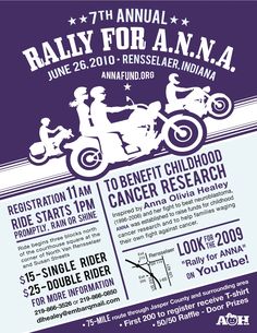 the poster for rally for anna, which is held on june 25 - 20