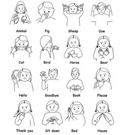 sign language words Australian Sign Language, Makaton Signs, Asl Sign Language Words, Sign Language Chart, Sign Language For Kids, Sign Language Lessons, Sign Language Phrases, Sign Language Words, British Sign Language