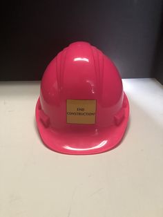 ITEM: Vintage North Safety Cap End Construction Pink Hard Hat Adult DESCRIPTION: This is a Vintage North Safety Cap End Construction Pink Hard Hat Adult.  This is a hot pink hard hat. It is marked on the front and back: End Construction! It has an adjustable liner. It is marked: This Safety Cap Meets OSHA requirements. North Safety Cap Made in Canada. Type 1 Class E. Size 6 1/2-7 3/4. This is adult sized. SIZE:  This measures approximately 6 1/2 inches tall by 9 3/4 inches by 8 3/4 inches for the opening. CONDITION: This is in Excellent condition.   The pictures are part of the description, so please view all pictures. This is being as shown, so if you have any questions please contact us.   B6 Rose Vintage, Hard Hats, Type 1, Hard Hat, Caps Hats, Accessories Hats, Hot Pink, Size 6, Hats