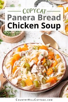 this copycat panera bread chicken soup is so good it's easy to make