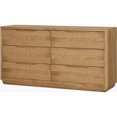 Surya Hundley Modern Natural Oak 6 Drawer Dresser White Oak Veneer, 6 Drawer Dresser, Oak Veneer, Drawer Dresser, White Gloves, Dresser Drawers, White Oak, Dresser, Drawers