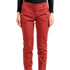 Incotex Women's "Lydia" Brick Red Flat Front Casual Pants Us S It 40 Product Details Retail Value: $365.00 This Is Authentic Incotex Women's "Lydia" Brick Red Flat Front Casual Pants Sku: Bb-1742 Model: 176544 D6206 237 Material: 96% Cotton 4% Spandex Country/Region Of Manufacture: Romania Measured Waist: 27" Rise: 8" Inseam: 31" Leg Opening: 5.5" Burgundy Cotton Pants For Work, Elegant Red Cotton Bottoms, Spring Burgundy Cotton Bottoms, Red Cotton Bottoms For Work, Red Cotton Workwear Bottoms, Red Cotton Straight Pants, Red Straight Cotton Pants, Red Cotton Tapered Leg Pants, Red Fitted Cotton Pants