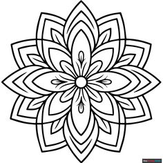 Flower Mandala Coloring Page - Free & Printable Coloring Sheet