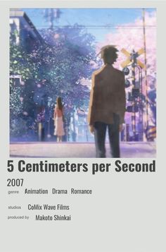 an advertisement for the movie, 5 centimeters per second