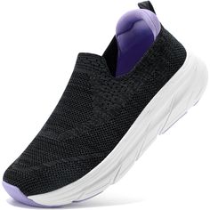 PRICES MAY VARY. [ SLIP ON BREATHABLE MESH UPPER ]: STQ women's walking shoes feature a highly elastic and skin-friendly knitted mesh upper for bringing ultimate comfort to the feet. lightweight and comfortable mesh keep your feet fresh all day, provide a well-ventilated and dry environment for your feet inside the shoes [MEMORY FOAM & SUPPORTIVE INSOLE]: These slip on walking tennis shoes women with a soft memory foam insole, so you feel like stepping in the air, good cushioning effect to take Slip-on Running Shoes With Arch Support For Sports, Comfortable Slip-on Sneakers With Arch Support For Running, Slip-on Running Shoes With Arch Support For Light Sports, Slip On Sneakers Women, Tennis Shoes Women, Synthetic Slip-on Sneakers With Arch Support For Running, Shoes With Arch Support, Walking Tennis Shoes, Nurse Shoes