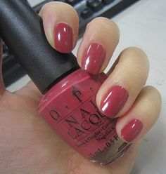 OPI Yucatan If U Want Cranberry Nail Color, Barb Nails, Opi 2023, Nail Color 2023, Mail Colors, Pretty Nail Colors