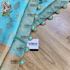 Saree Tussle, Golden Blouse Designs, Saree Belt, Crochet Border Patterns