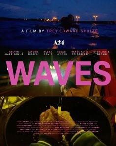 a movie poster with the words waves on it