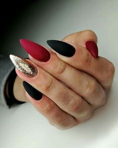 Dark Color Nails, French Pedicure, Gray Nails, Sparkle Nails, Winter Nail Designs, Dark Nails, Matte Nails, Flower Nails, Stiletto Nails