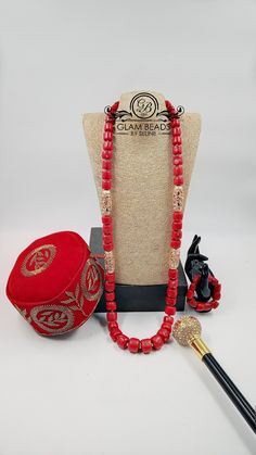 Nigerian Wedding Makeup, Royal Accessories, Men Necklaces, African Wear Dresses, Aso Oke, Mens Fashion Inspiration