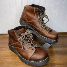 Men’s Size 7 Used But Good Condition ( A Few Scuffs On The Toe) 8a07 Brown Doc Martens, Male Boots, Doc Marten, Shoes Brown, Dr Martens Shoes, Martens Shoes, Doc Martens, Boots Men, Hiking Boots