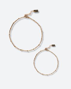 The Skylar Mother & Daughter Bracelet Set is a timeless gift. Crafted with a 18 K gold plated stainless steel finish, it is a meaningful gift for mothers and daughters alike. Choose from infant, child, and adult sizing options to keep the special bond between you alive. Make it a special Mother's Day gift. MATERIALS & SIZE Material: 18k stainless steel Size: Choose between baby, girl or adult + 1 in. extender Baby: 4 in. + 1 in. extender Child: 5 in. + 1 in. extender Adult: 6 in. + 1 in. extende Mother Daughter Jewelry Bracelet, Mom And Daughter Bracelets, Mother And Daughter Neckless, Mother Daughter Bracelet Set, Daughter Bracelets, Daughter Bracelet, Mothers And Daughters, Mother Daughter Jewelry, Mother Daughter Bracelets