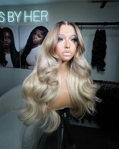 @cheryshpx 613 Wig Hairstyles For Black Women, 5x5 Lace Closure Wig, Ombre Brown, Blonde Hair Looks, Body Wave Wig, Lace Closure Wig, Front Lace Wigs Human Hair, Hair Collection