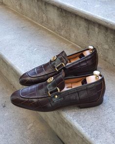 Lance Brown Leather Buckle Loafer – BOJO Gents Shoes, Blue Loafers, Shoes Business, Buckle Loafers, Brown Leather Loafers, Brown Leather Shoes, Brown Loafers, Mens Boots Fashion, Luxury Men