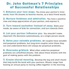 7 Principles For Making Marriage Work, Relationship Principles, Conscious Partner, Couples Therapy Worksheets, Couple Therapy, Gottman Method, Boundary Setting, Relationship Worksheets, Gottman Institute