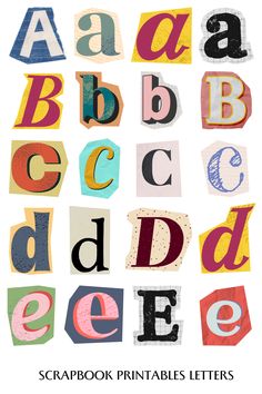 the alphabet is made up of different types of letters