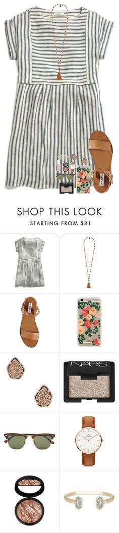 "getting close to 1K!!!" by morganmestan ❤ liked on Polyvore featuring Madewell, Cocobelle, Steve Madden, Rifle Paper Co, Kendra Scott, NARS Cosmetics, Ray-Ban, Daniel Wellington and Essie Model Street Style, Milan Fashion Weeks, Up Girl, Spring Summer Outfits, Outfits Casuales, Kendra Scott, Nars Cosmetics, London Fashion Week, Preppy Style