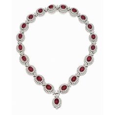 Oval Cut Ruby With Round Diamonds 53 Ct. Lady Necklace White Gold Gemstone Necklace Lady Necklace, Ruby And Diamond Necklace, Diamond Jewelry Designs, Ruby Necklace, Gold Necklace Women, Ruby Jewelry, Exclusive Jewelry, Natural Earth, Gorgeous Jewelry