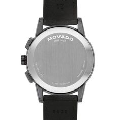 This men's Movado Museum® Sport chronograph watch combines sleek style with functionality. Green dial with three chronograph sub-dials, grey hands and markers, date display, and signature dot marker 43.0mm grey PVD-plated stainless steel case with sapphire crystal and a black PVD-plated bezel Swiss quartz movement Black leather strap; buckle clasp Water resistant to 30 meters We are an authorized Movado dealer Black Chronograph Watch With Diamond Hour Markers, Timeless Leather Chronograph Watch With Diamond Hour Markers, Modern Black Chronograph Watch With Diamond Hour Markers, Timeless Black Chronograph Watch With Diamond Hour Markers, Formal Leather Chronograph Watch With Diamond Hour Markers, Classic Leather Chronograph Watch With Diamond Hour Markers, Dot Markers, Leather Strap Watch, Sleek Style