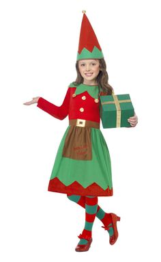 Santa's Little Helper Elf Costume Elf Fancy Dress, Childrens Fancy Dress, Christmas Elf Costume, Elf Dress, Christmas Fancy Dress, Elf Clothes, Kids Christmas Outfits, Elf Costume, Holiday Costumes