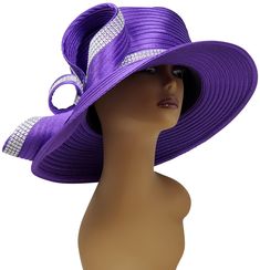 Lady Diane Collection Ribbon Style Large Brim Hat Style: SA412931 Sign Up for our Rewards Program just go to the icon on left side of this page Follow the instructions, it's quick and easy Adjustable Purple Hat For Church, Purple Adjustable Hat For Church, Purple Adjustable Church Hat, Purple Wide Brim Hat For Church, Price Sign, Church Lady Hats, Large Brim Hat, Ribbon Style, Church Hat