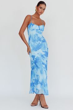 Shop the Nerida Low Back Twist Maxi Dress Blue | Selfie Leslie Blue Selfie, Selfie Leslie, Yellow Bridesmaid Dresses, Purple Bridesmaids, Yellow Bridesmaids, Red Bridesmaids, Veil Hairstyles, Lace Bodycon Dress, Blue Bridesmaids